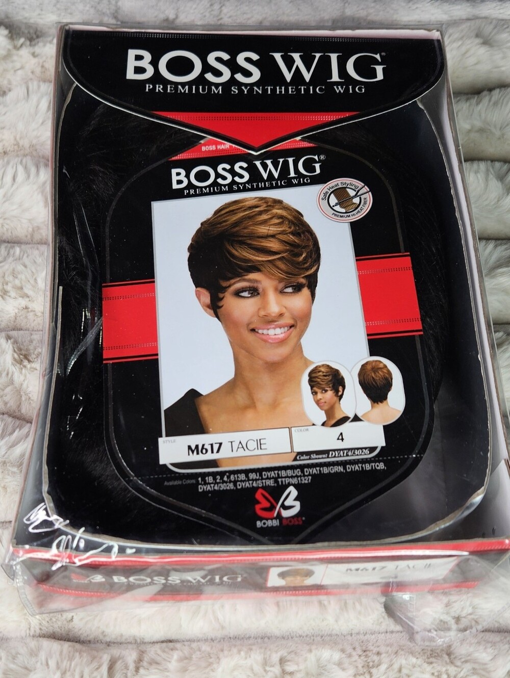 NWT Bobbi Boss M617 Tacie Pixie Wig Color 4 Brown
